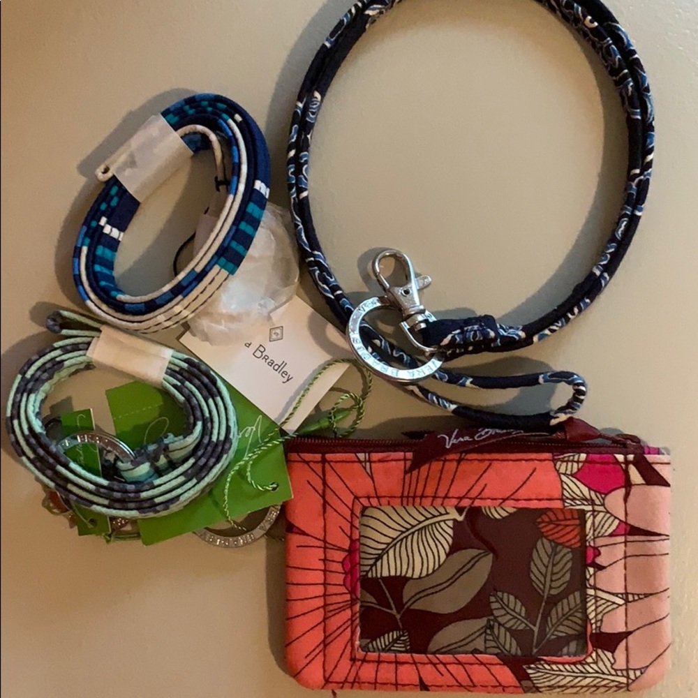 Mix and match Vera Bradley zip ID cases & lanyard